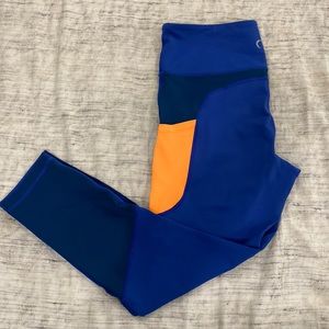 Blue & Orange Zyia Leggings